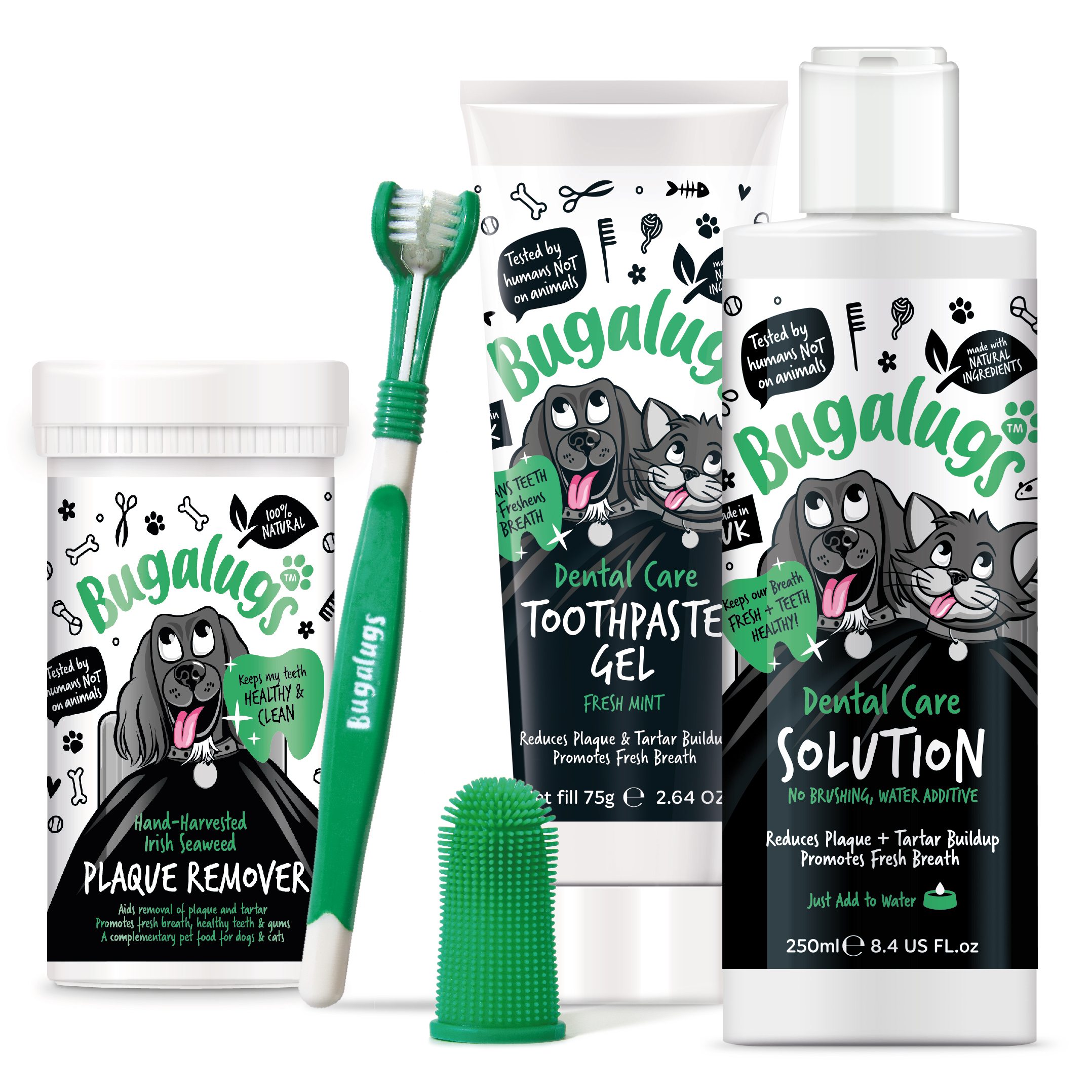 Bugalugs Dental Care Starter Kit for Dogs & Cats