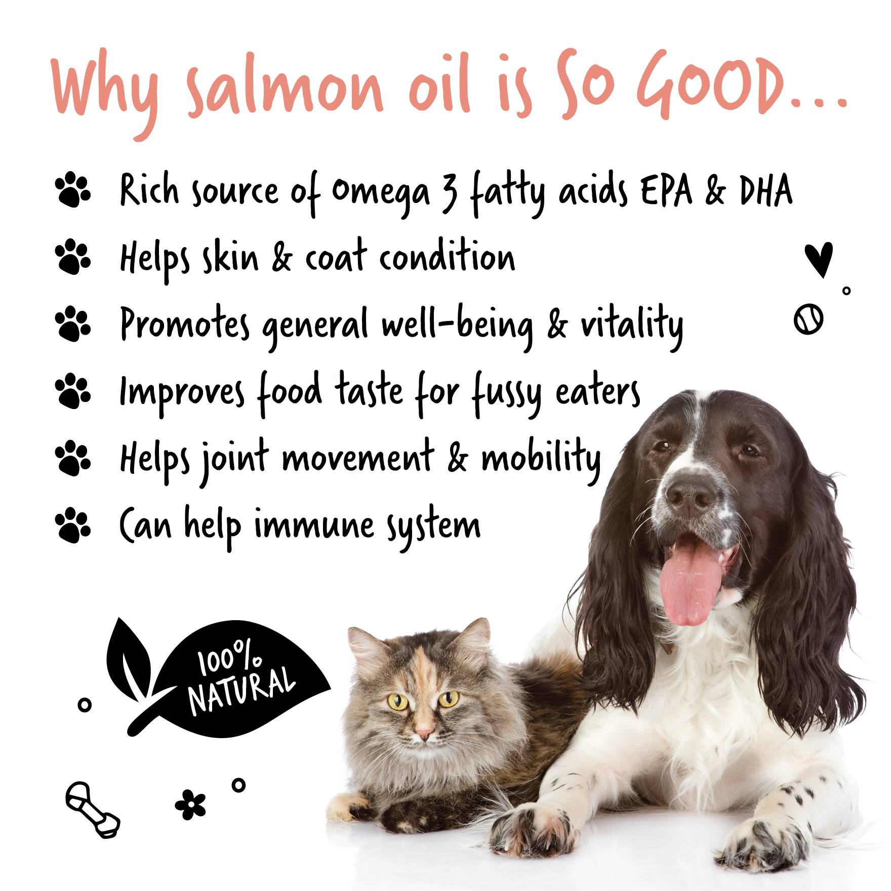 Bugalugs Scottish Salmon Oil 500ml for Dogs & Cats