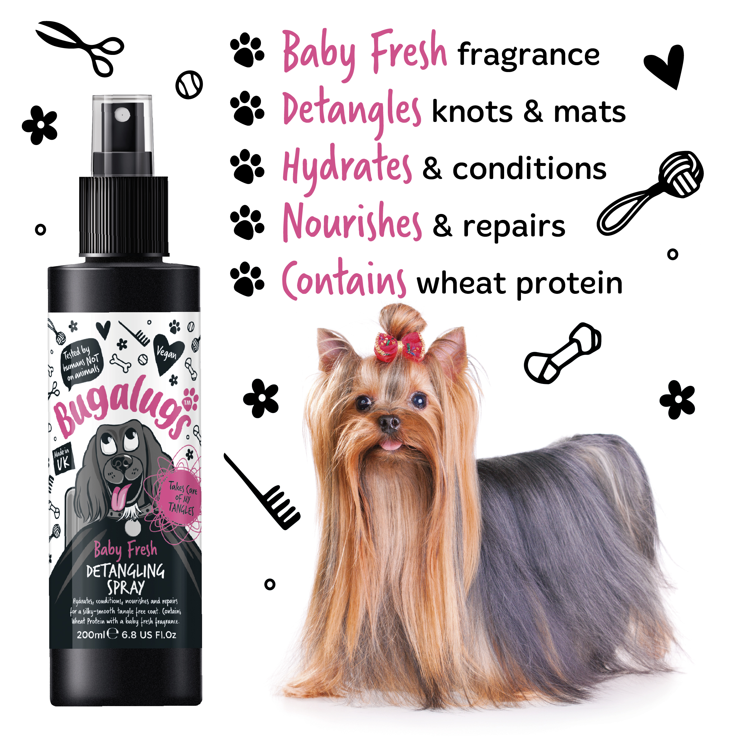 Bugalugs Baby Fresh Detangling Spray 200ml