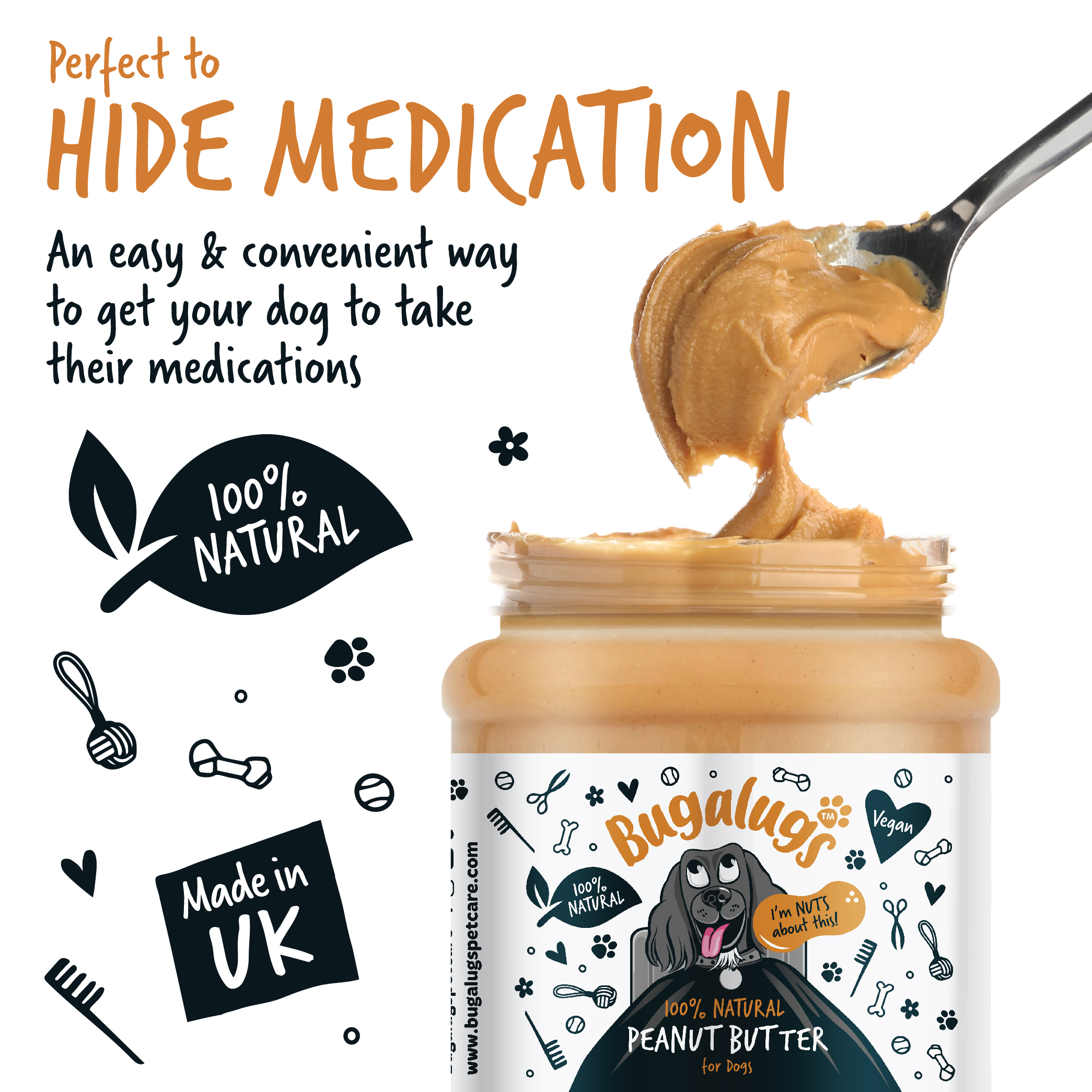 Bugalugs 100% Natural Peanut Butter