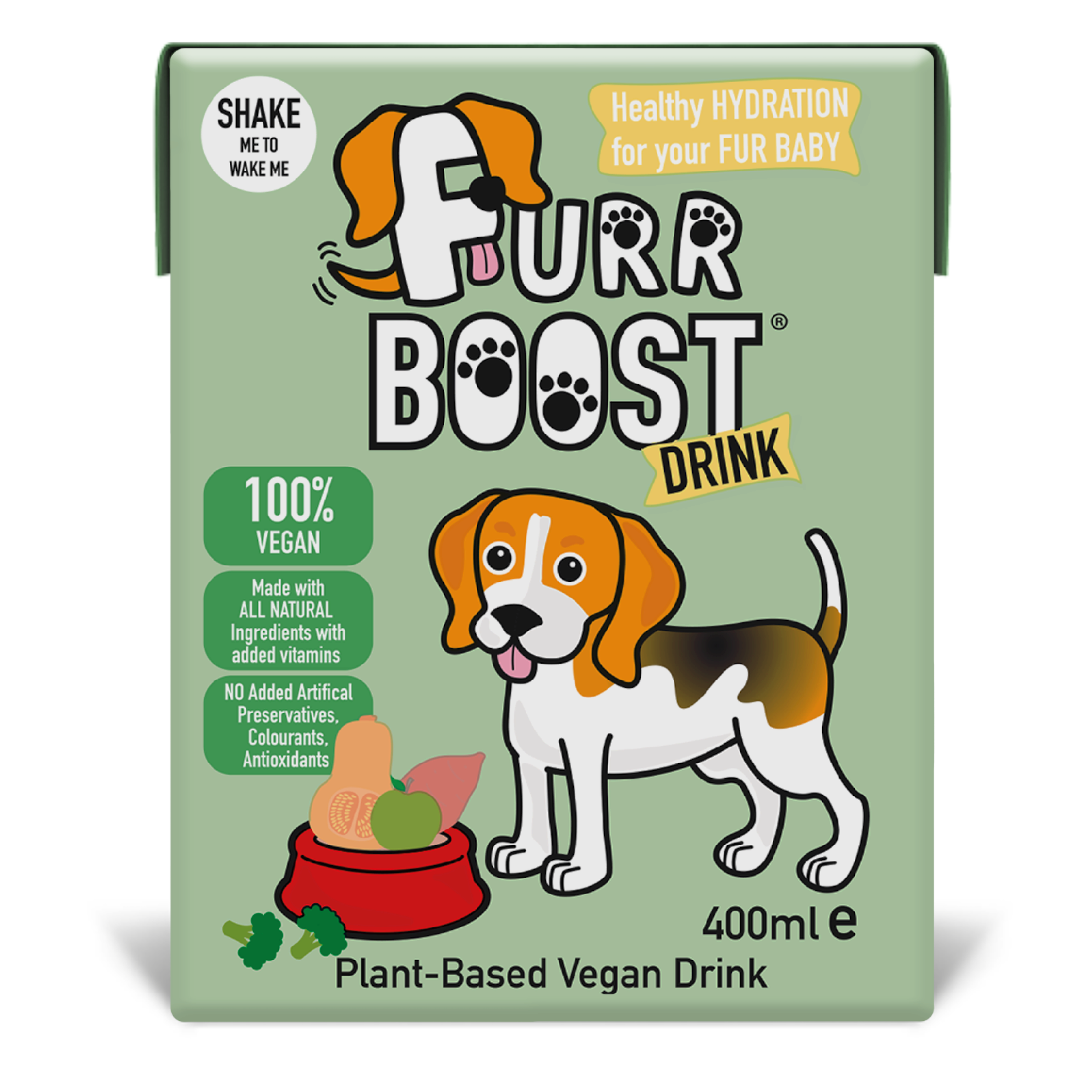Furr Boost, Plant-based Vegan Dog Drink 400ml