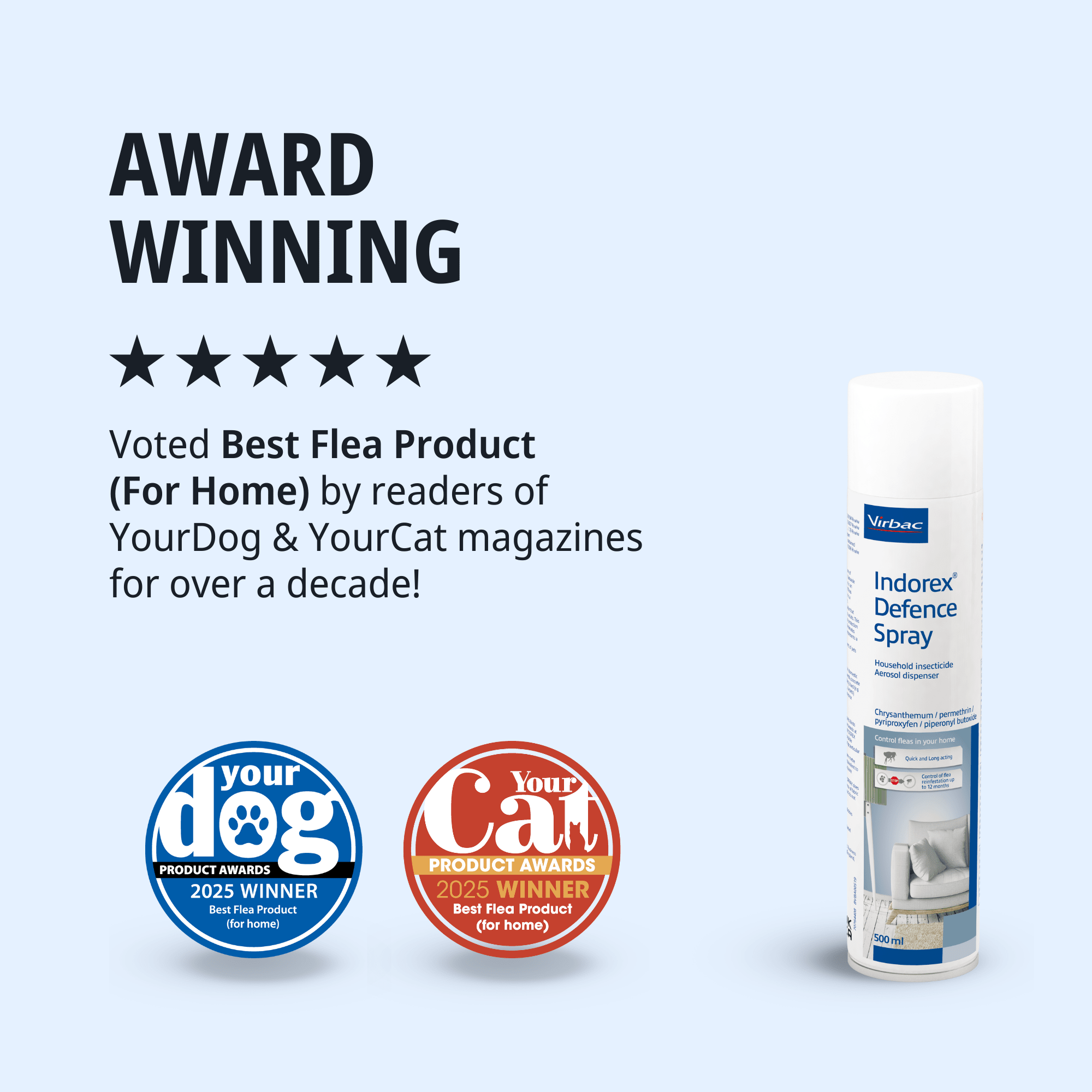 INDOREX DEFENCE Household Flea Spray 500ml