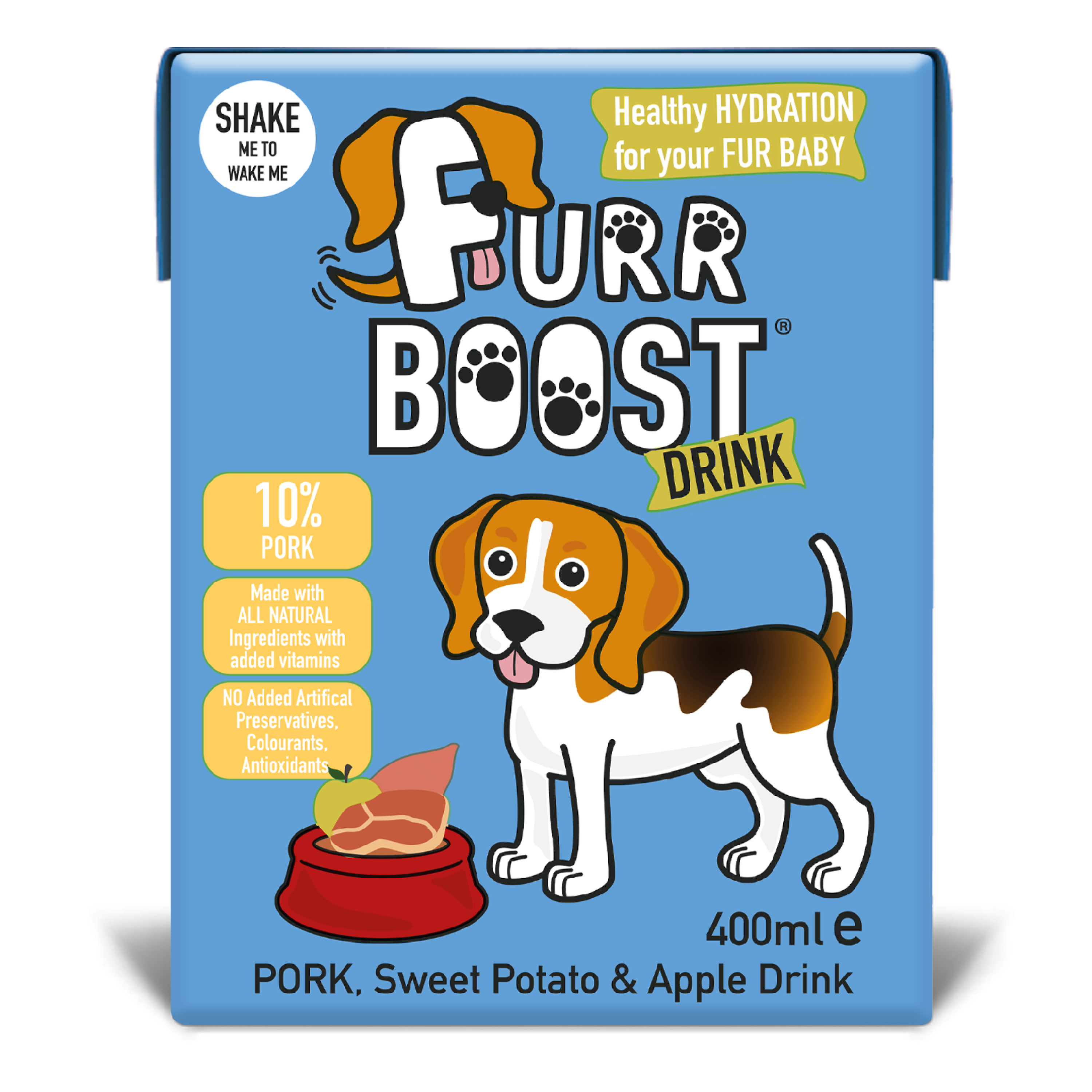 Furr Boost, Pork, Sweet Potato and Apple Dog Drink 400ml