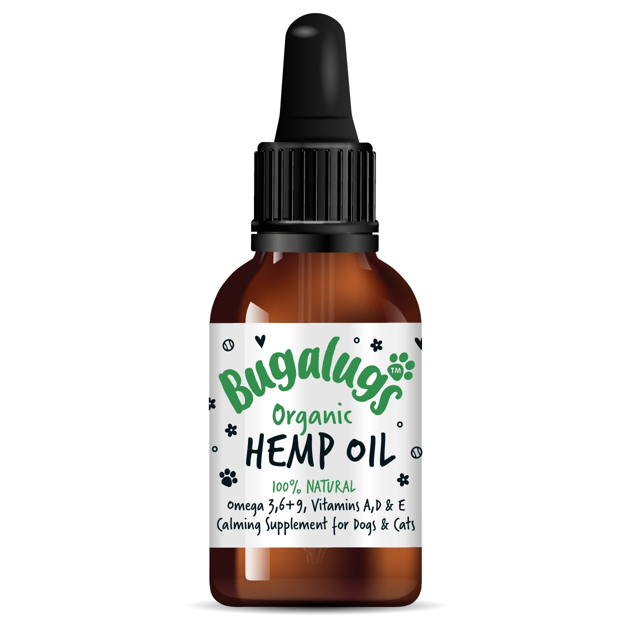 Bugalugs Organic Hemp Oil 50ml for Dogs & Cats