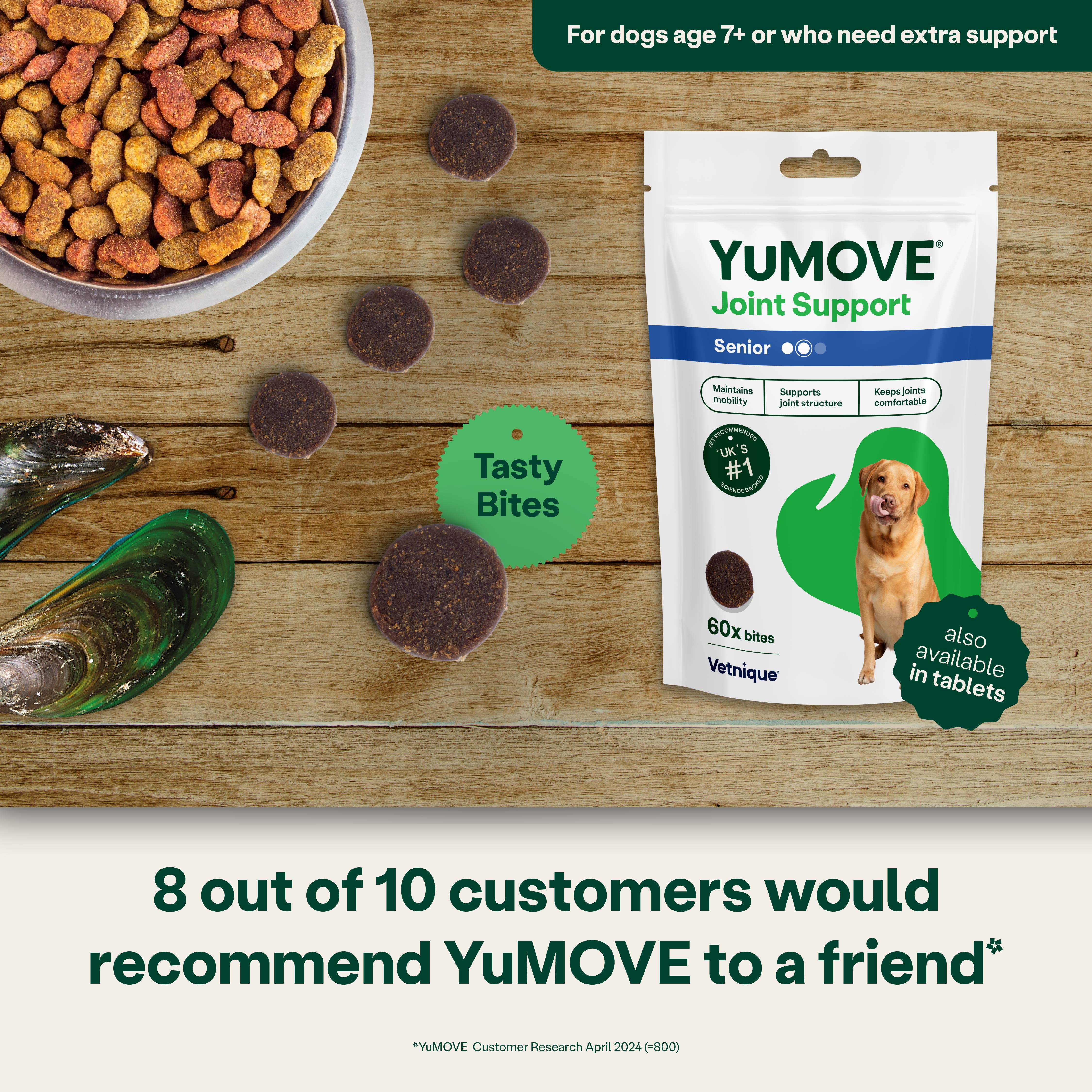YuMOVE Joint Support Senior Max Bites for Dogs