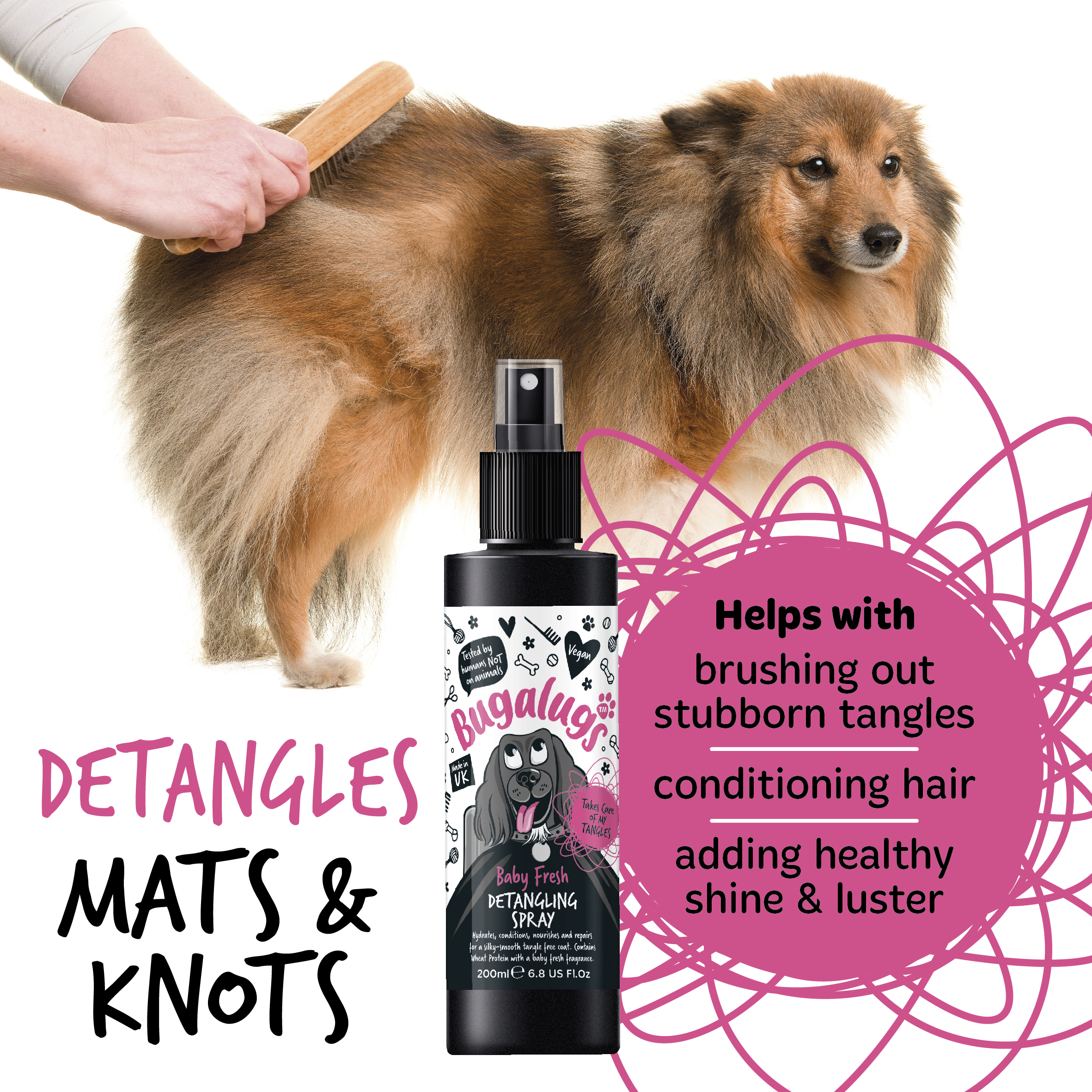 Bugalugs Baby Fresh Detangling Spray 200ml