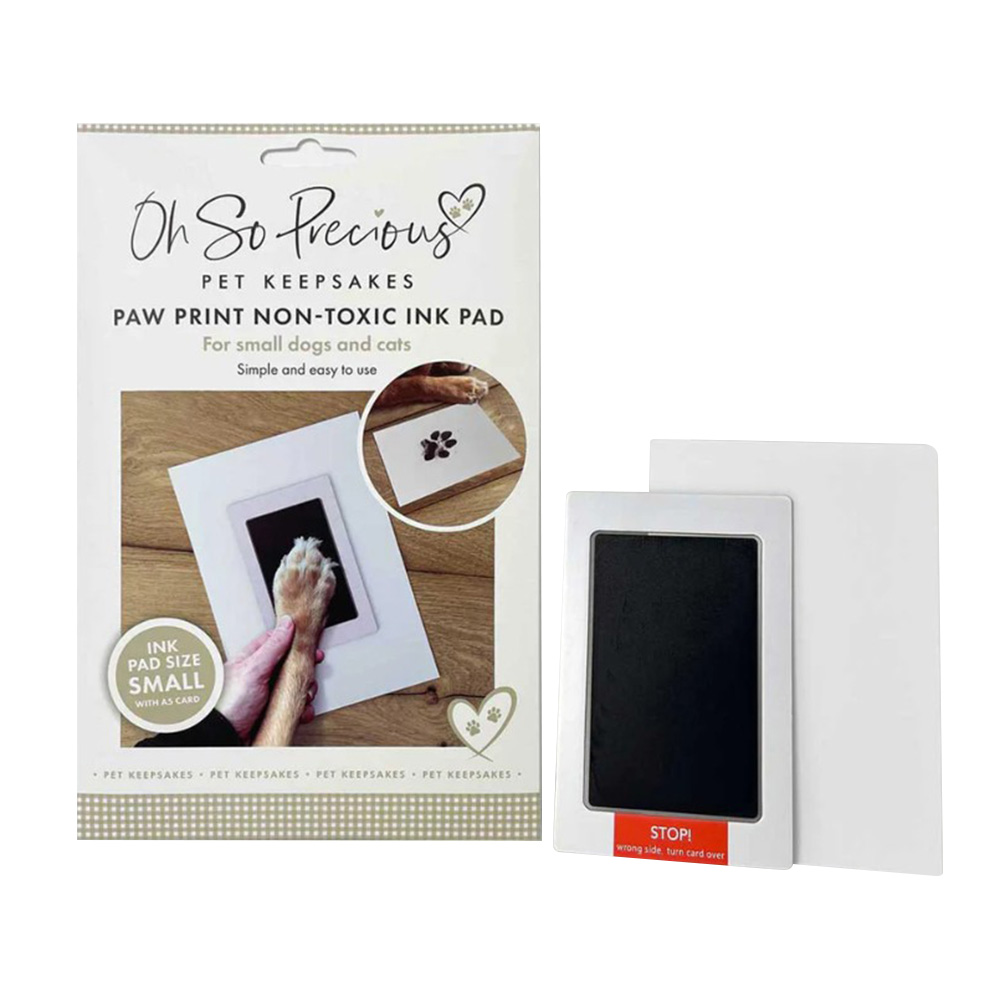 Pet Safe Non-toxic Paw Print Ink Pad Kit (small dogs and cats)