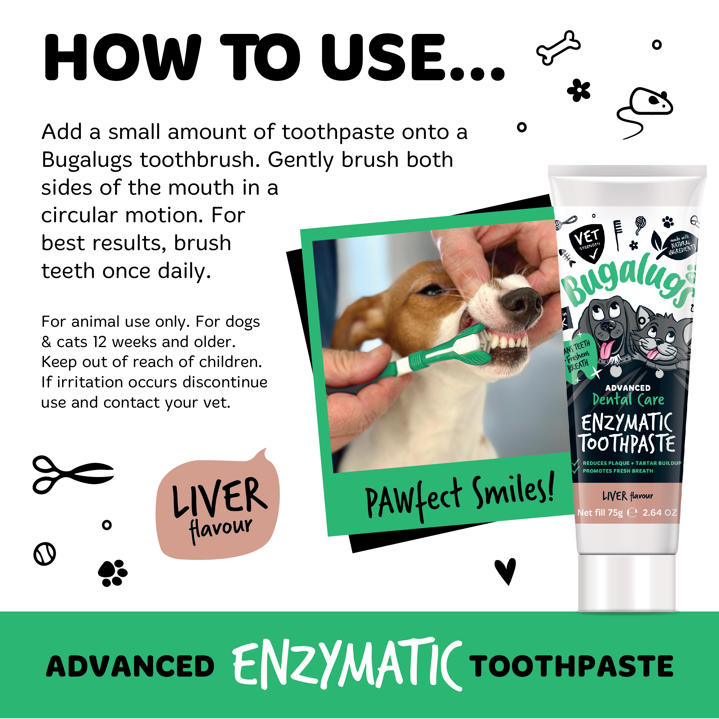 Bugalugs Advanced Enzymatic Toothpaste 75g
